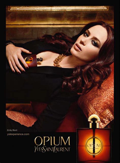 Yves Saint Laurent Opium Perfume Advertising .